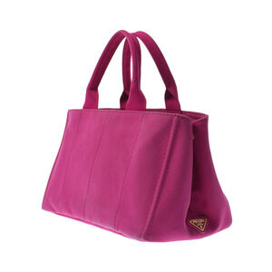 Prada Bag Canapa Pink Tote Canvas